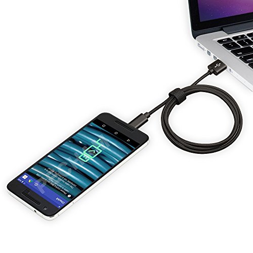 Onoper USB 3.1 Type C Kabel Geflochtene Ladekabel Datenkabel für LG G5 / Lite / G5 SE, Google Nexus 5X, Microsoft Lumia 950 / 950XL, Huawei P9 / plus , Nexus 6p, Oneplus 2, HTC 10, Nokia N1 Tablet (1M Schwarz) - 4