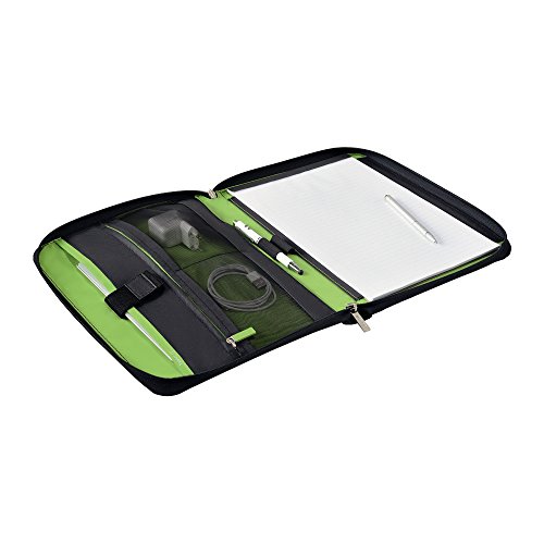 Leitz  Organisationsmappe f  r 10 Zoll Tablet  A4 Notizblock oder Notizbuch  Smart Traveller  Polyester Metall  Complete  Schwarz  62250095