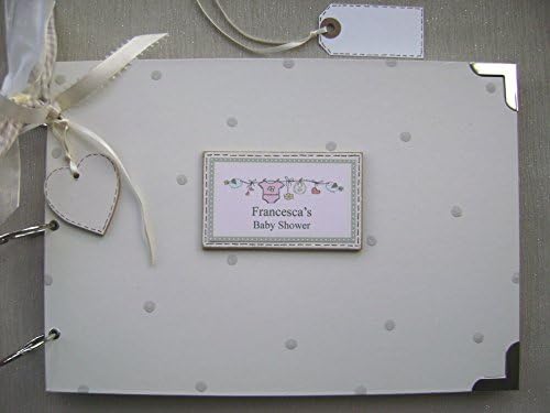 PERSONALISED A4 SIZE. BABY SHOWER/PREGNANCY JOURNAL. PINK.. PHOTO ALBUM/SCRAPBOOK/MEMORY BOOK.