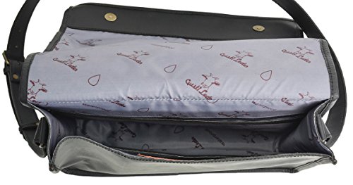 Ledertasche Gusti Leder „Mitch“ Laptop-Tasche Damen Herren Braun Unitasche Notebook Aktentasche Businesstasche Schultertasche Umhängetasche Groß 15 Zoll Schwarz 2U4-26-80 - 5