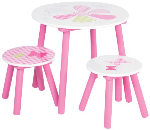 HelloHome Butterflies & Flowers Patchwork Table and Stools