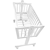 Babywiege Kinderbett Babybett Stubenwagen Beistellbett + 9 tlg. Zubehör - 9