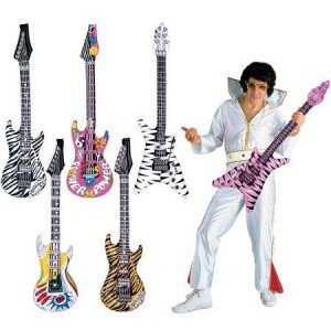 Preisvergleich Produktbild 300304 Widmann aufblasbare Gitarre, Zebra pink