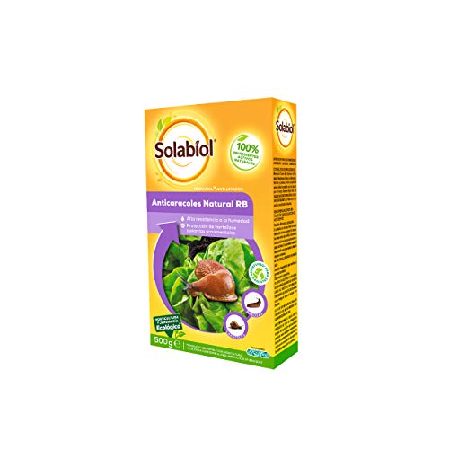 Solabiol Anticaracoles Natural RB, protección contra Caracoles y babosas, 500gr, Verde agua, 4.40x10.5x18 cm