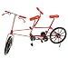Produktbild Fenteer Miniatur Fahrrad Figur Geldgeschenk Fahrradmodell Dekofigur Tischdeko, 20 x 6 x 12 cm - rot