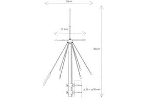 Diamond d-190 discone antenna a nastro