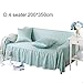 Produktbild royal-style doppelseitig Farbe Sofa Bezug, 1–4 Sitz rutschfest Sofa Cover Sofa Handtuch, Verdickte Universal Sofa Schonbezug Displayschutzfolie und Kissenbezüge, blau