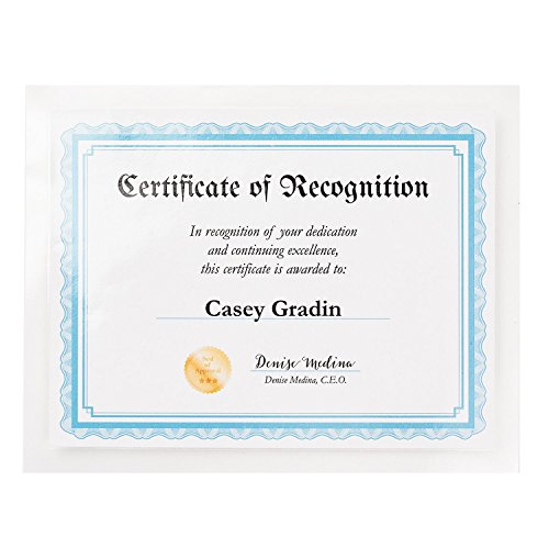 Clear Self-Adhesive Laminating Sheets, 3 mil, 9 x 12, 50/Box