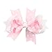 10pc White Dot Boutique Windmill Style Hair Bows Girls Baby Alligator Clip Grosgrain Ribbon Headbands