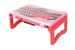Halsey Multi-Utility Compact | Light Weight |Foldable Study Desk/Computer Table (RED)