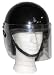 Produktbild Engl. Polizeihelm, schwarz, Visir, gebr.