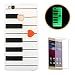 Produktbild HUAWEI P9 Lite Luminous Hülle (Mit Frie HD Displayschutzfolie) Leuchtende Silikone Rückhülle Für iPhone 6 6s Plus 5.5 Zoll Inch Silikon Etui Handy Hülle Weiche Transparente Luminous TPU Back Case Tasche Schale Leuchten In Der Nacht HUAWEI P9 Lite-Love Heart Klavier-Tastatur