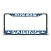 Produktbild Moon Metall-Kennzeichenrahmen mit Aufschrift „I'd Rather BE Sailing“, ideal für Herren und Damen, Auto-Garadge