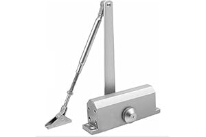 DUTTY Chiudiporta automatico a 180 gradi, modalità idraulica, per porte residenziali e commerciali larghezza fino a 900 mm (35.43IN) (M)