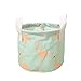 Produktbild Drawihi Hellgrün Flamingo Aufbewahrungstasche Aufbewahrungskorb Organizer Wäschesammler Aufbewahrungskiste Kinderzimmer Wäschekörbe Spielzeugkiste (Hellgrün) 14*18 cm