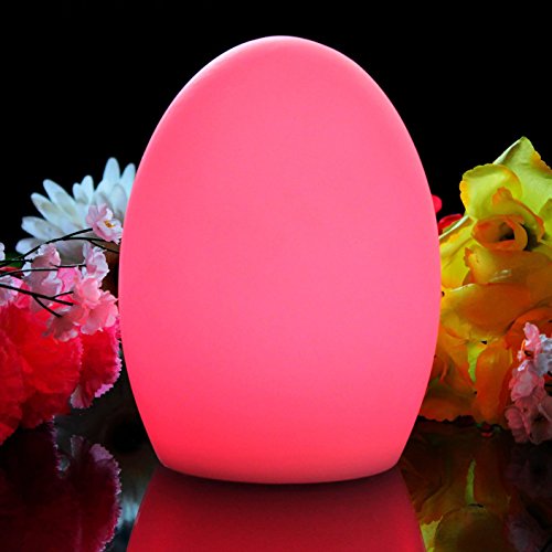 PK Green LED-Licht mit Farbwechsel im Ei-Design mit Akku 19 cm, weiß, 19cm Egg - 5