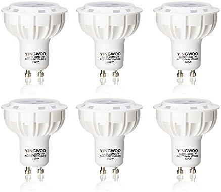 Lighting Lamp led bulbs natural GU10 7W cool white 6000k/warm white 3000k, 70W Halogen Equivalent, AC 220-240V,50/60HZ,550lm, RA>80,Color temperature: Cold White: 6000K,7 beads,38°-120°Beam Angle, [Energy Class A++]