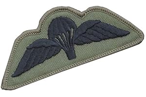 Official Issue British Olive and Black Para Wings: Hook-Loop