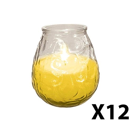12X Prices Outdoor Citronella Candle In Glass Jar Fly Insect Repeller Repellent New