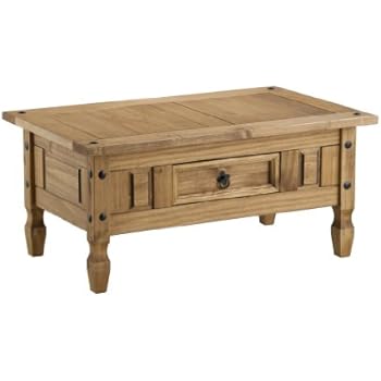 Mercers Furniture Corona 2 Drawer Console Table 1 Shelf Hallway Side Unit Solid Pine With Mexican Styling - View #9