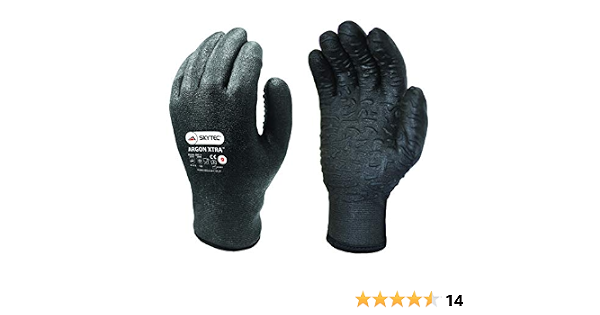 skytec argon warm waterproof work gloves