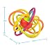 Amazemarket 12 cm Infant Baby Rattle Creative Appease Toy Activity Silicone Teether Bite Rings Grasp Grab Ball Ring Colorful Intelligent Development Gift Random Color (baby teether ball)
