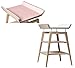 Produktbild Linea by Leander Wickeltisch Buche mit Schaumauflage mit Bezug in Farbe Soft pink