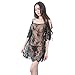 Produktbild UFACE Lingerie Damen Unterwäsche Babydoll Sleepwear Spitzen BH Kleid G-String Set WH