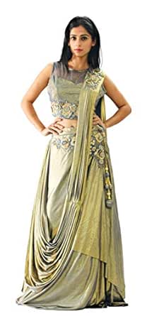 lehenga choli saree style