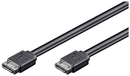 Wentronic HDD S-ATA Kabel 1,5GBs/3GBs/6GBs (S-ATA L-Type auf SATA L-Type Stecker) 2m schwarz
