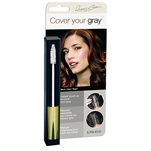"Irene Gari" Instant Touch Up To Cover Your Gray Brush In Hair Mascara (Black) 0.25 Oz