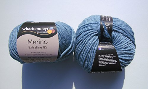 Schachenmayr Merino Extrafine 85 - 256 wolke meliert 50g Wolle