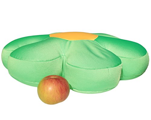 trendy großes Kuschelkissen Blume 50cm x 10cm Mikrokügelchen (Grün) - 2