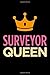 Produktbild Surveyor queen: Blank lined novelty office humor themed notebook to write in: With a practical and versatile wide rule interior: Pink and orange cover