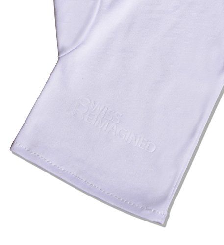 Grosse weisse Touchscreen-kompatible fusselfreie Mikrofaser Handschuhe