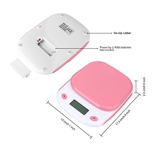 Digitale Küchenwaage, ELEGIANT Digitalwaage Professionelle Waage Präzisionswaage Electronische Waage Feinwaage Briefwaage Tara-Funktion Hohe Präzision auf bis zu 1g 3kg Maximalgewicht mit LCD-Display - 7