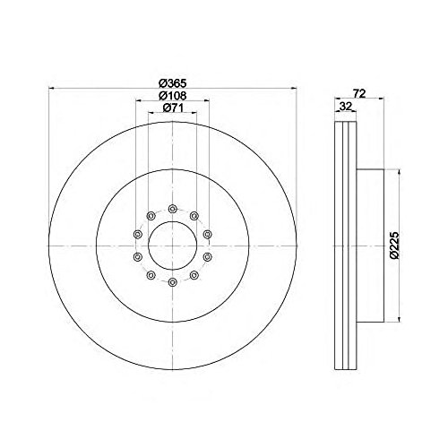 Preisvergleich Produktbild Mintex mdc2207 Bremsscheibe