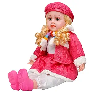 Singing Songs Doll Original Plush Soft Clothing and Poem Baby Girl Doll for Kids (Multi Color, 43 cm)