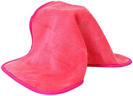 Hunpta Microfiber Cloth Pads Remover Towel Face Cleansing Makeup (Hot Pink)