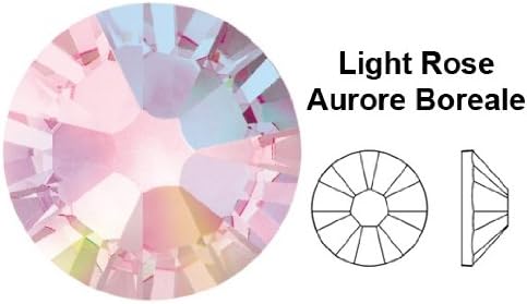 Swarovski Crystal Light Rose Ab (223Ab) Rhinestone Gems - Small Pack - 2.2Mm (Ss7) 60 In Pack