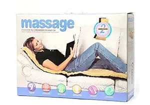 PRUX Massage Pad Massage Seat Pad Seat Cover, Relax Full Back Neck Shoulder Muscles, Deep Kneading Rolling Vibration Soothing Warmth