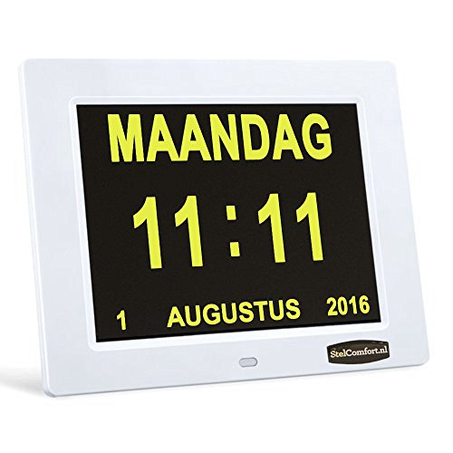 Digitaler Kalender Tag Uhr | Alzheimeruhr | Seniorenuhr - 7