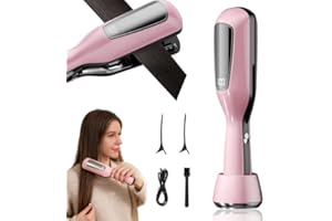 KERTAYM Spliss Entferner Gerät, Haarspliss Trimmer Mit Negativ-Ionen-Haarpflege, Split Ends Hair Trimmer, Entfernt Spliss Und Geschädigtes Haar, USB-Aufladung Für Zu Hause Und Reisen (Rosa)