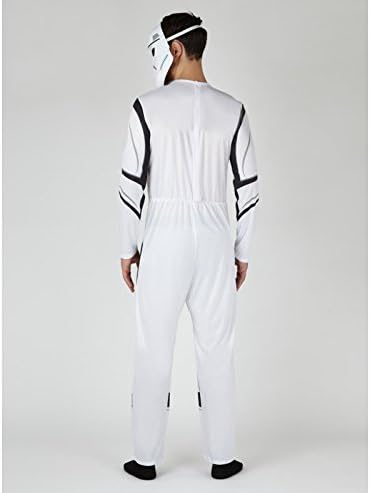 Officially Licensed Disney Star Wars Stormtrooper Adults fancy dress Halloween Costume, Padded Chest and Mask Also for Teenagers Made by Rubies for the George Collection (Small)