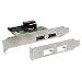 Produktbild InLine 18424-USB 3.0, 2 Außen, 2 Innen, PCIe, Stromversorgung SATA Power, Low Profile, Schwarz