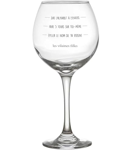 Verre à Vin Mr Wonderful 47 Cl – Multicolore Avec Message Original (Lavage Main Conseillé)