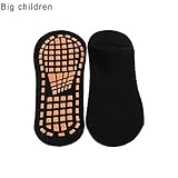 kaikki Chaussettes Antidérapantes Grip Exercise Gym avec des Points en Caoutchouc pour Yoga Danse Trampoline Sport Fitness pour Enfants Adultes (Couleurs Assorties)