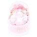 Isabella Alicia Double Frilled Traditional Bubble Quilt Maize Moses Basket (Pink/ White)