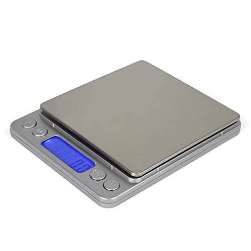 TopEUR Digitale Küchenwaage Digitalwaage Professionelle Waage Electronische Waage Küchenwaage Briefwaage LCD kochende Gramm-Skala (3000g, 0.1oz / 0.1g) - 2
