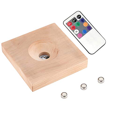 Preisvergleich Produktbild Mode Desktop-RGB-LED-Licht-Wettervorhersage Kristalllampe Lumineszente Basis